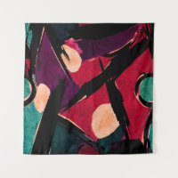 Abstract acrylic modern painting fragment. Colorfu