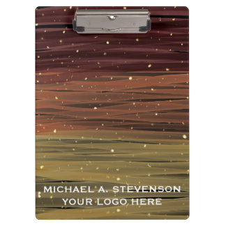 Abstract Acrylic Paint Strokes Customised Clipboard