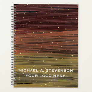 Abstract Acrylic Paint Strokes Personalised Planner