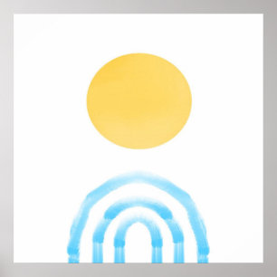 abstract acrylic painting poster