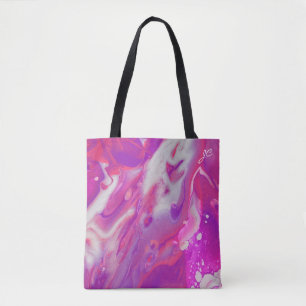 Abstract Acrylic Pour Tote Bag