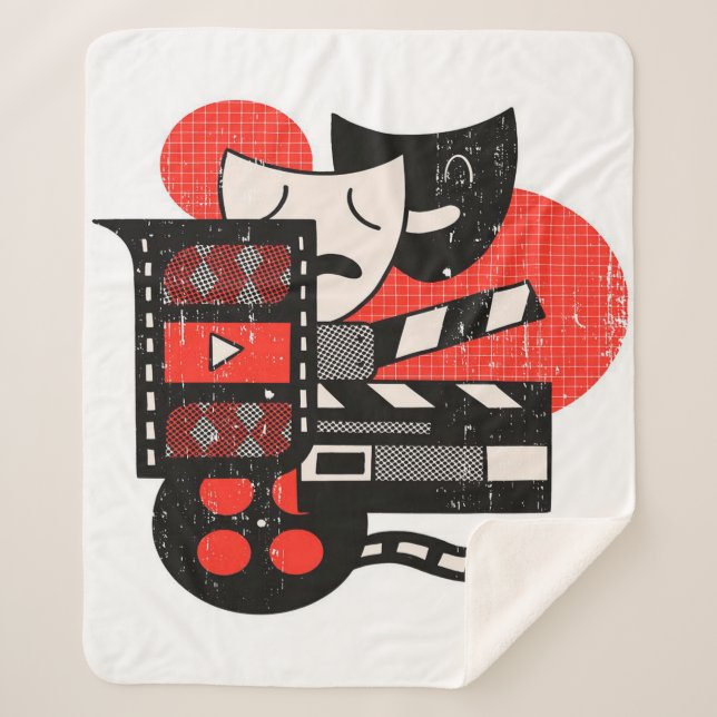 ABSTRACT ACTING | Lover Home Sherpa Blanket (Front)