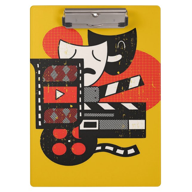 Abstract Acting Theatre| Drama theatre Clipboard (Front)
