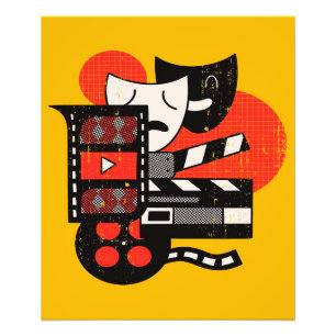 Abstract Acting Theatre  Drama theatre Photo Print