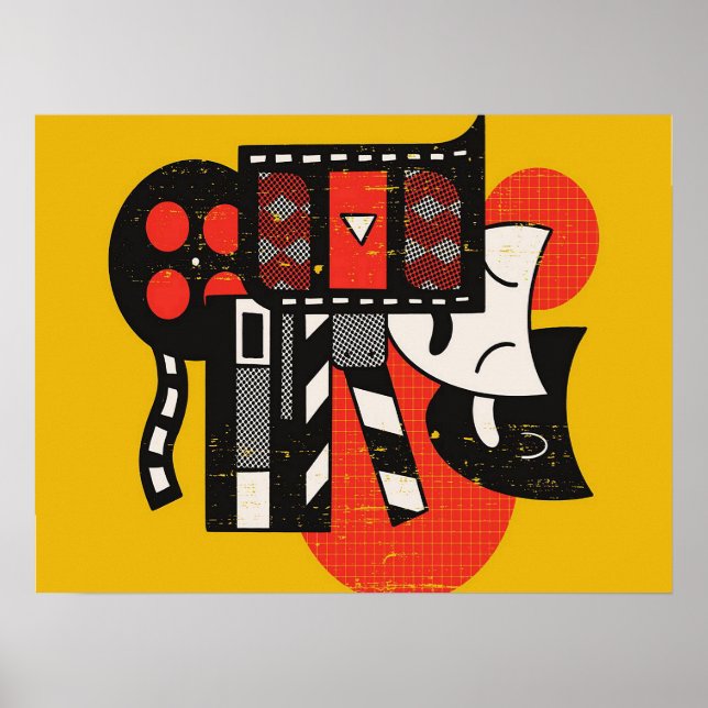 Abstract Acting Theatre| Drama theatre Poster (Front)