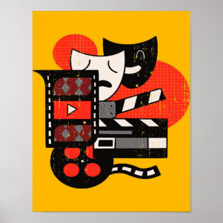 Abstract Acting Theatre| Drama theatre Poster