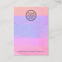 Abstract Add Your Logo Necklace & Earrings Display