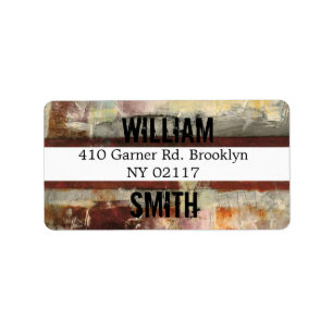 abstract address label