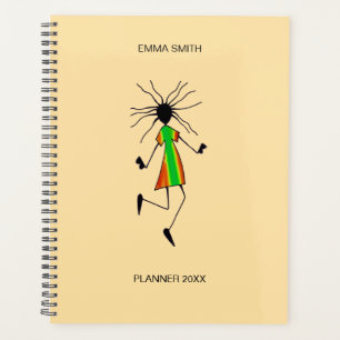 Abstract African Art, Awesome Reggae Dance Planner