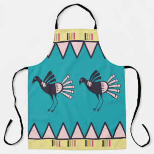 Abstract african art style design. Hand drawn trib Apron
