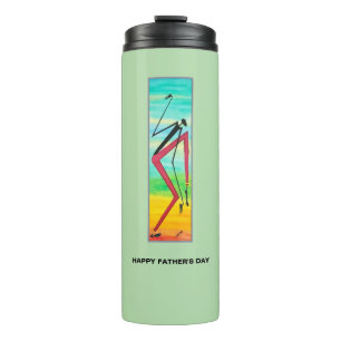 Abstract African art 'Tricky Dancer Father's Day Thermal Tumbler