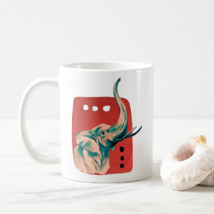 Abstract African Elephant Coffee Mug