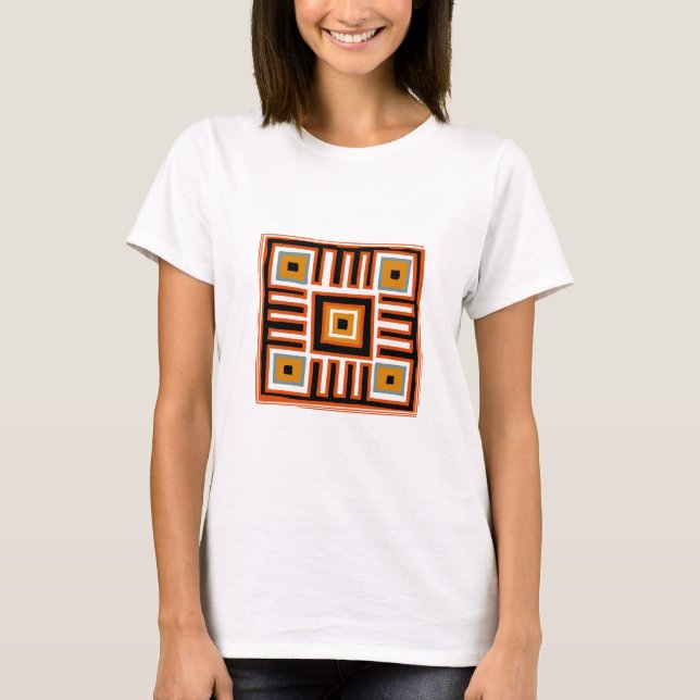 Abstract African geometric tribal pattern T-Shirt (Front)