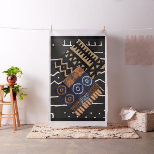 Abstract, African Jungle Tribal Mud Cloth