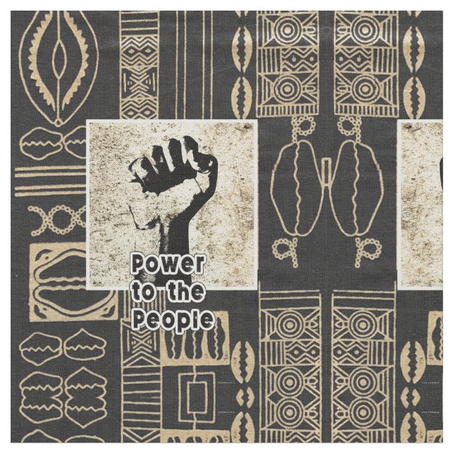 Abstract, African Jungle Tribal Mud Cloth (Close Up)