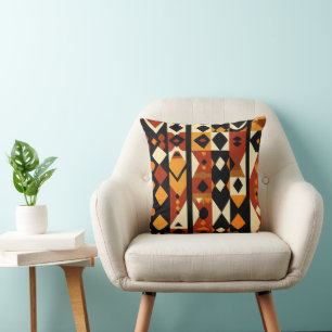 Abstract African Pattern Cushion
