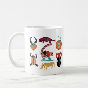 Abstract african tribal art coffee mug