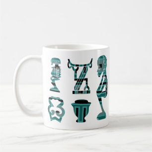 Abstract african tribal art coffee mug