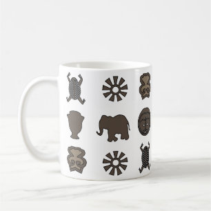Abstract african tribal art coffee mug