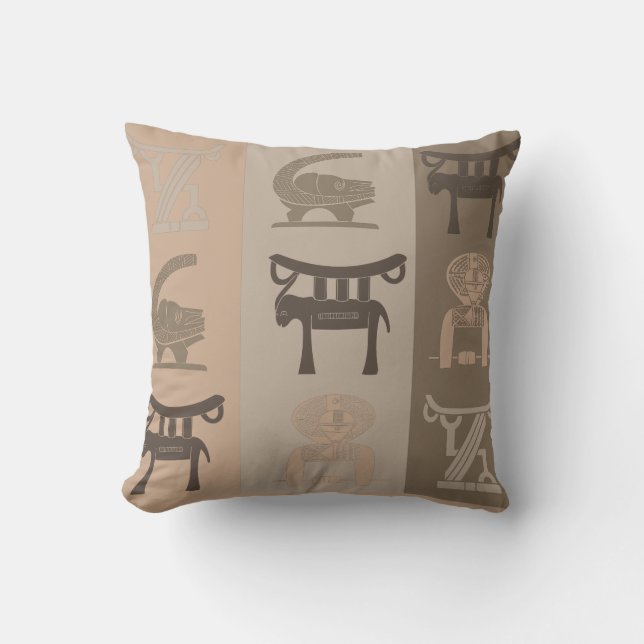 Abstract african tribal art cushion (Front)