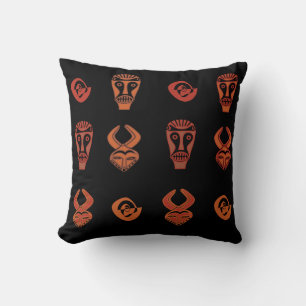 Abstract african tribal art cushion