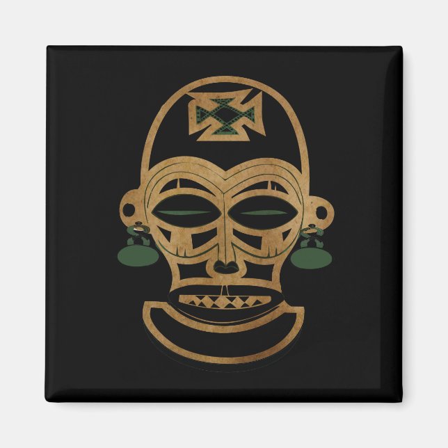 Abstract African tribal art Magnet (Front)