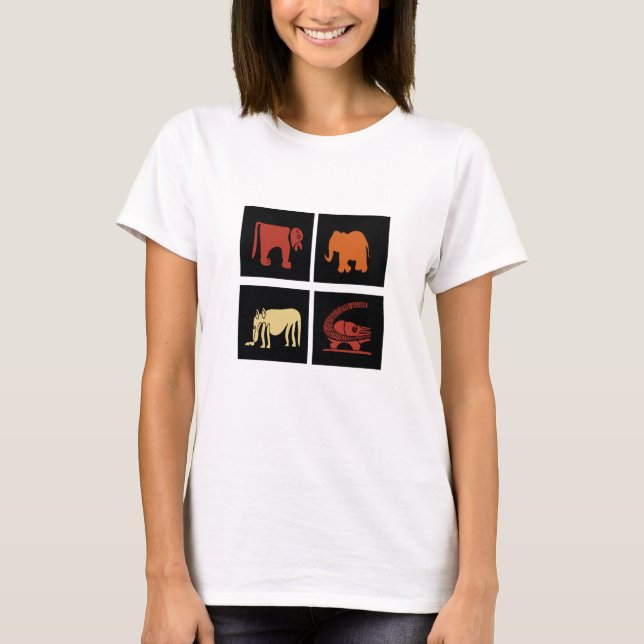 Abstract african tribal art T-Shirt (Front)