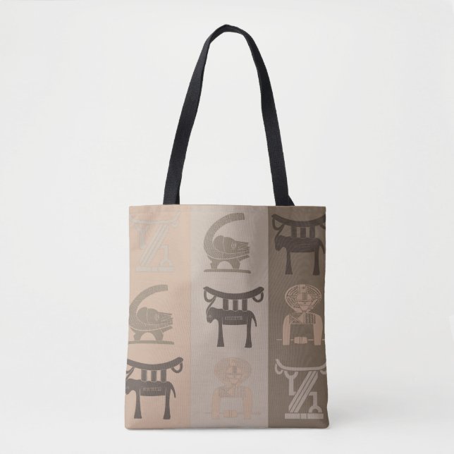 Abstract african tribal art tote bag (Front)
