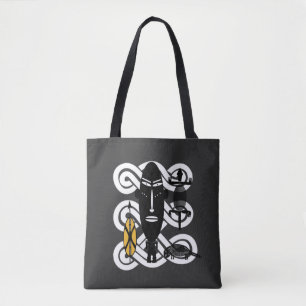 Abstract african tribal art tote bag