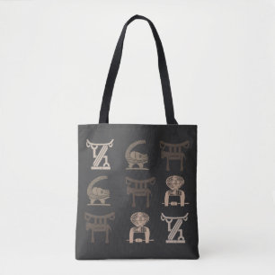 Abstract african tribal art tote bag