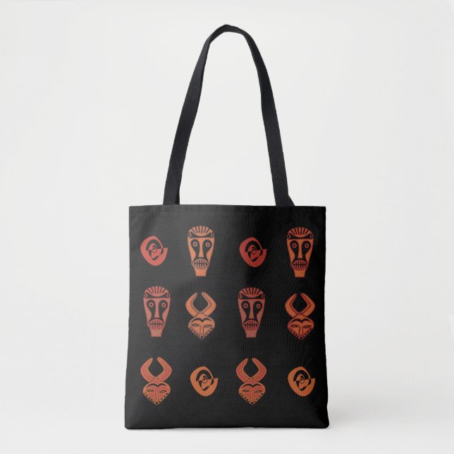Abstract african tribal art tote bag (Front)