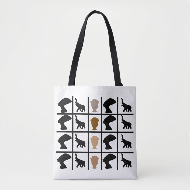Abstract african tribal art tote bag (Front)