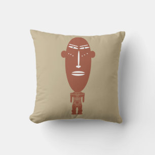 Abstract African tribal indigenous art Cushion