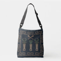 Abstract African tribal ritual scene art