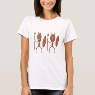 Abstract African tribal warrior art T-Shirt