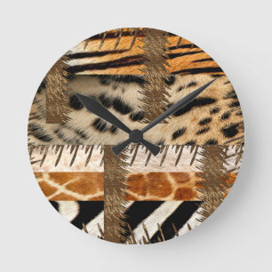 Abstract African Tribe  Design 3 Round Clock
