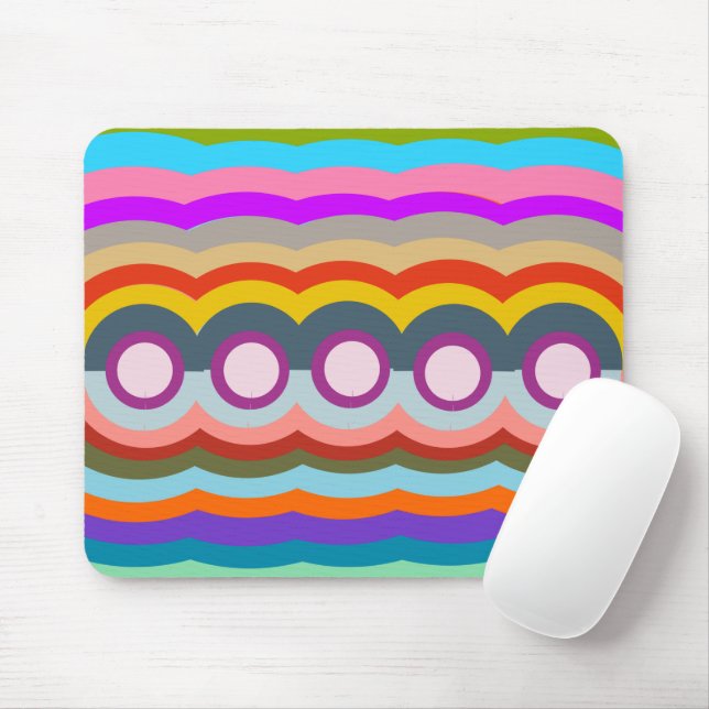Abstract Again Mouse Mat (With Mouse)