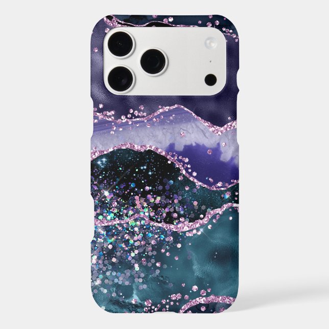 *~* Abstract Agate Glitter Ocean Waves (Back)