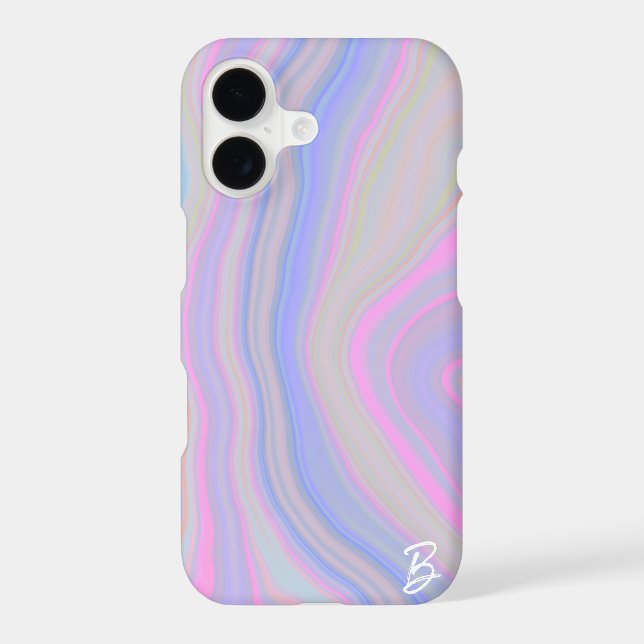Abstract Agate Personalised Phone Case (Back)