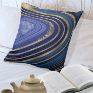 Abstract Agate V2 Midnight ID827 Cushion