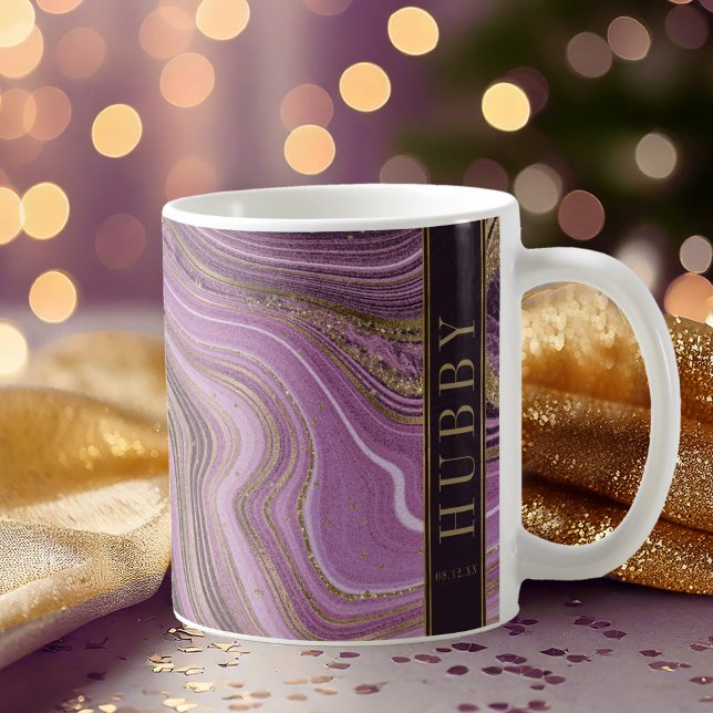 Abstract Agate Wedding Hubby Mauve ID827  Coffee Mug (Creator Uploaded)