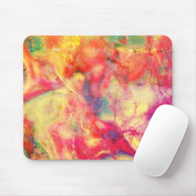 Abstract Alcohol Ink Mouse Mat (With Mouse)