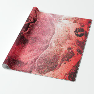 Abstract Alcohol Ink Painting Modern Art Backgroun Wrapping Paper