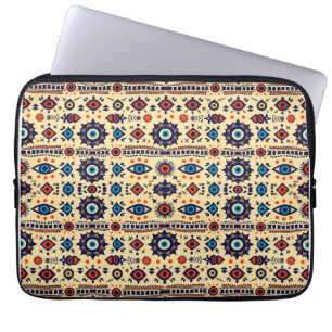 Abstract All-Seeing Eye Magical Pattern  Laptop Sleeve