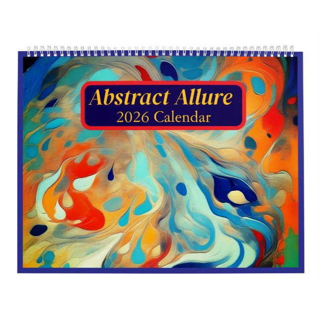 Abstract Allure 2026 Art Calendar (Cover)