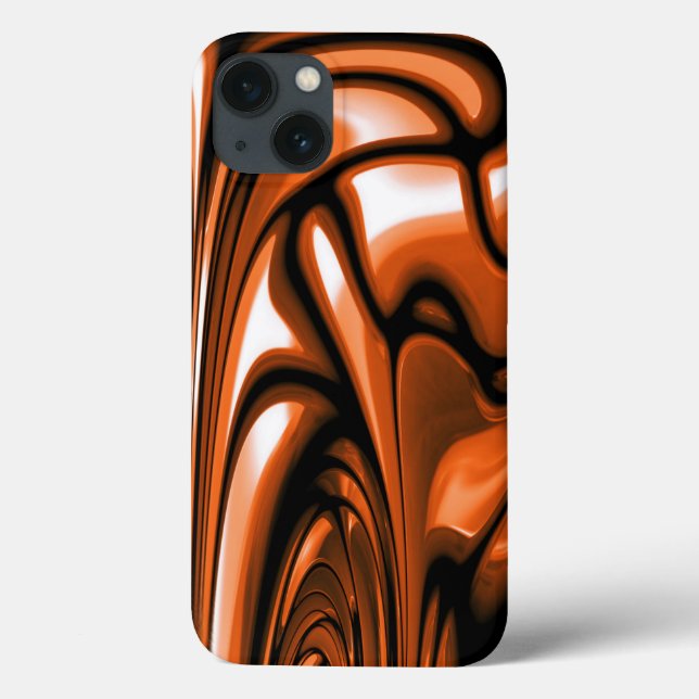 Abstract Amber Ocean Case-Mate iPhone Case (Back)