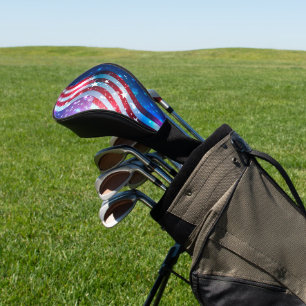 Abstract American flag Golf Head Cover