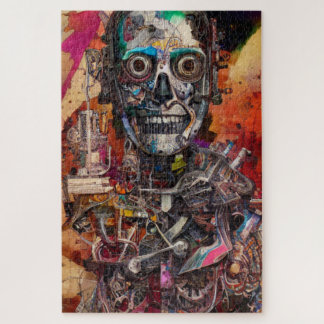 Abstract Anatomical Cyborg Jigsaw Puzzle