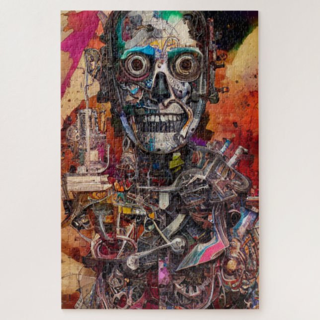 Abstract Anatomical Cyborg  Jigsaw Puzzle (Vertical)