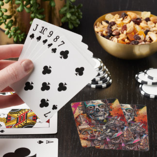 Abstract Anatomical Cyborg Playing Cards